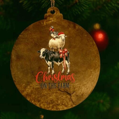 Tree-Ornament-Cow-Sheep-Brown