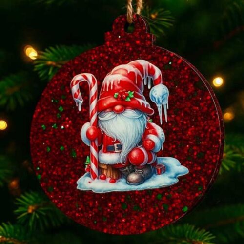 Tree-Ornament-Red-Glitter-Santa-Elf