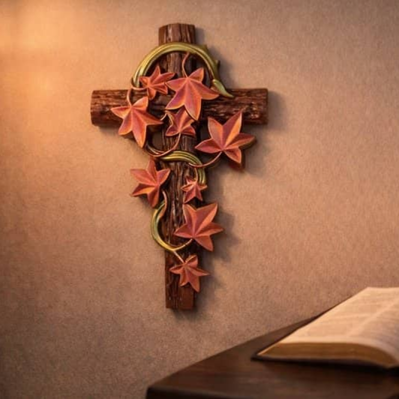 Vine & Timber Cross