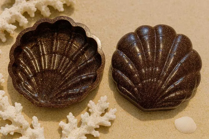 Bronze Shimmer Seashell Tray - Image 2