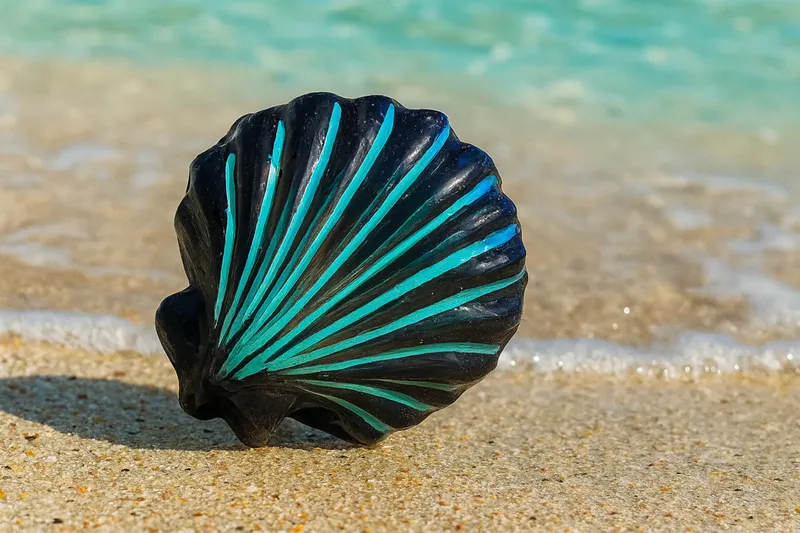 Midnight Tide Shell Magnet
