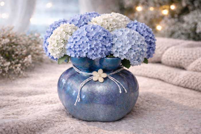 Hydrangeas Mist Vase - Image 2