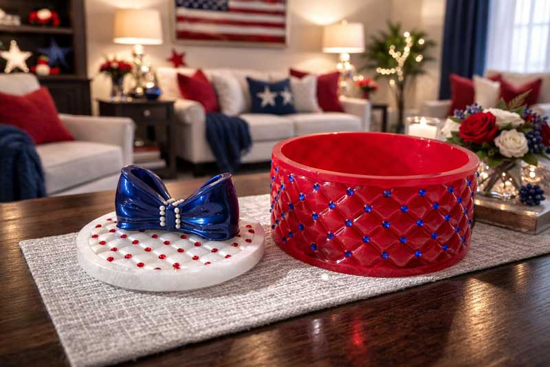 Red, White and Bow Box - Image 2