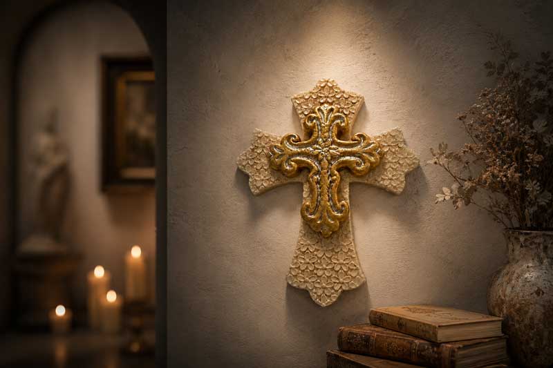 Gilded Devotional Cross - Image 2