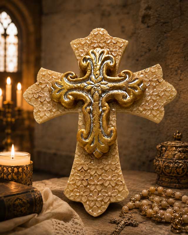Gilded Devotional Cross - Image 3