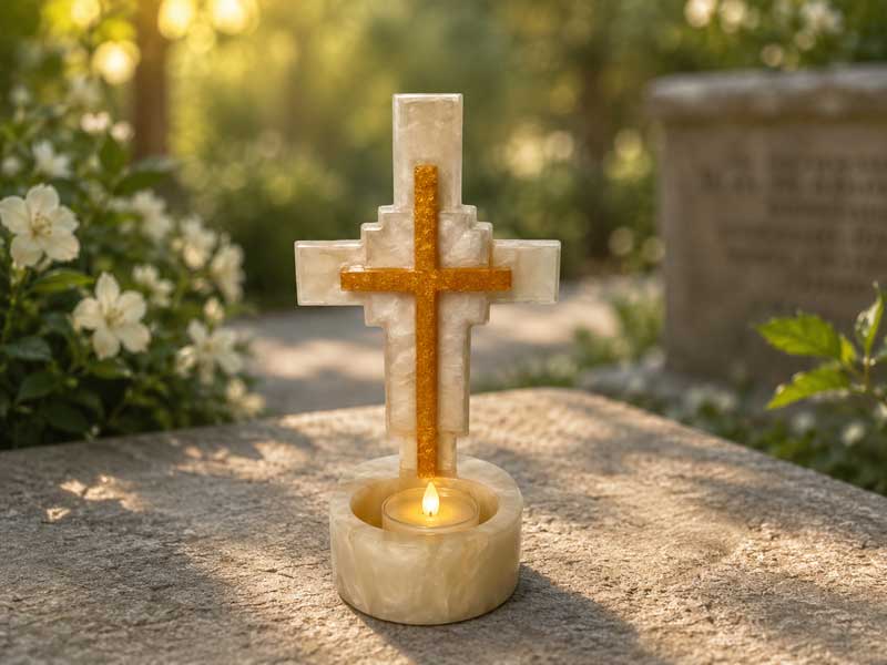 Ivory & Gold Devotional Cross
